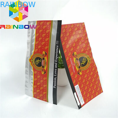 Malotes plásticos Ziplock Resealable que empacotam o armazenamento geado holográfico claro do alimento do charuto