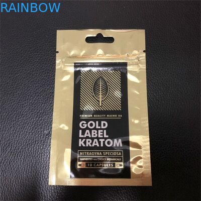 Três malotes plásticos de Mylar do selo dos lados que empacotam o logotipo feito sob encomenda dos sacos impresso