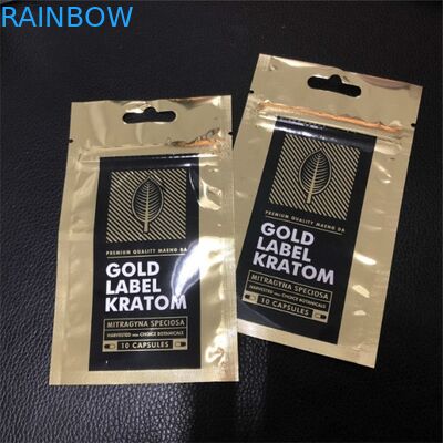 Três malotes plásticos de Mylar do selo dos lados que empacotam o logotipo feito sob encomenda dos sacos impresso