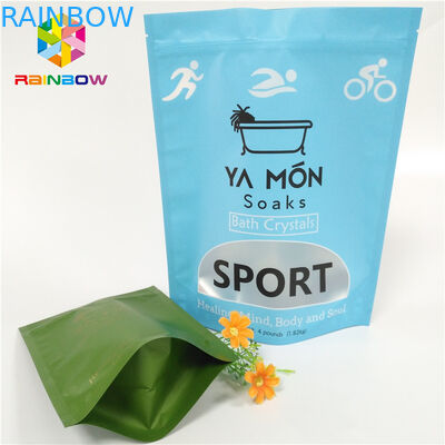 Malotes plásticos matte da janela clara que empacotam o calor de cristal de sal de banho da folha de alumínio - selagem