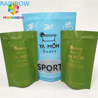 Malotes plásticos matte da janela clara que empacotam o calor de cristal de sal de banho da folha de alumínio - selagem