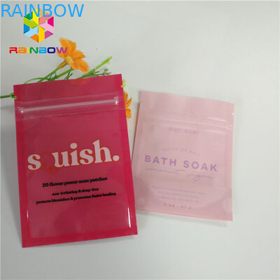 O cheiro Mylar laminado prova Ziplock levanta-se o logotipo feito sob encomenda claro da impressão dos malotes