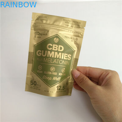 Do saco suíço do empacotamento plástico da erva daninha do óleo de Mylar CBD fechamento reusável do fecho de correr para o saquinho de Edibles Cbd