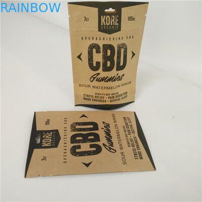 Do saco suíço do empacotamento plástico da erva daninha do óleo de Mylar CBD fechamento reusável do fecho de correr para o saquinho de Edibles Cbd