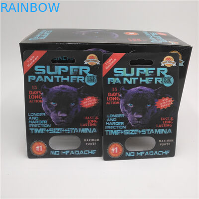 Deslize o material de empacotamento do ANIMAL DE ESTIMAÇÃO do cartão da bolha da inserção para os comprimidos masculinos do realce