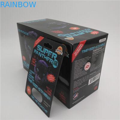 Deslize o material de empacotamento do ANIMAL DE ESTIMAÇÃO do cartão da bolha da inserção para os comprimidos masculinos do realce