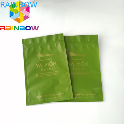 Plásticos alinhados folha levantam-se a impressão de empacotamento do Gravure dos cuidados com a pele de sal de banho do malote do zíper