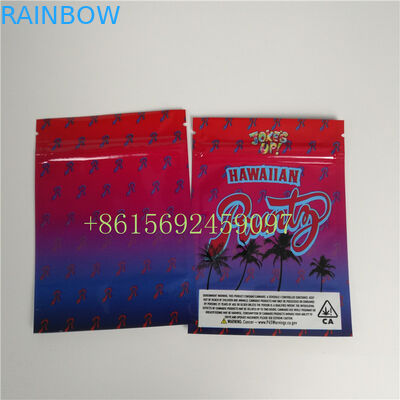 Malote de empacotamento da cookie da erva daninha de Runtz dos meninos da selva do incenso erval plástico do fechamento do fecho de correr