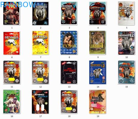 Mamba do cartão durável da bolha/magnum de empacotamento 25k/caixa de exposição dura da cápsula do comprimido do rinoceronte 69 de Rox