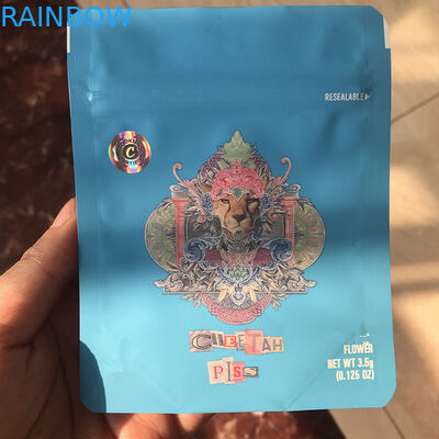 Recentemente as cookies quentes da venda ensacam com etiquetas holográficas das cookies o saco de Mylar da prova do cheiro para o empacotamento da erva daninha