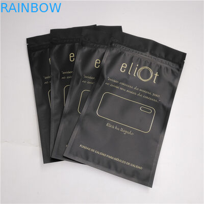 O reforço inferior de empacotamento da caixa do telefone do fone de ouvido ensaca Ziplock plástico o tamanho personalizado