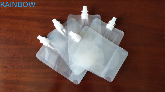 Sacos Sealable do recipiente reusável do leite do suco da bebida do alimento dos malotes do bico do comida para bebê