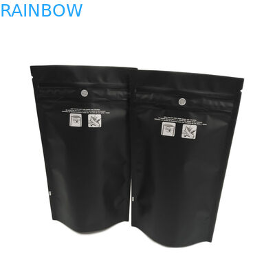 A prova Ziplock resistente do cheiro dos malotes da criança preta matte Carts o saco Indica Sativa da erva daninha THC Mylar