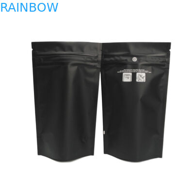 A prova Ziplock resistente do cheiro dos malotes da criança preta matte Carts o saco Indica Sativa da erva daninha THC Mylar