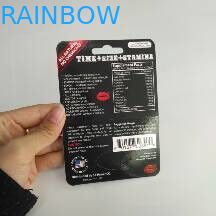 Caixa de exposição de papel de empacotamento do rinoceronte do cartão reciclável da bolha para o realce sexual masculino