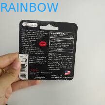 Caixa de exposição de papel de empacotamento do rinoceronte do cartão reciclável da bolha para o realce sexual masculino