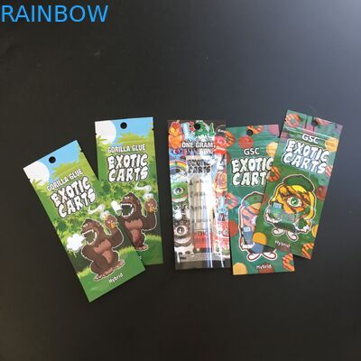 Malotes plásticos da folha de Mylar que empacotam a impressão feita sob encomenda do zíper para envoltórios do cigarro de charuto