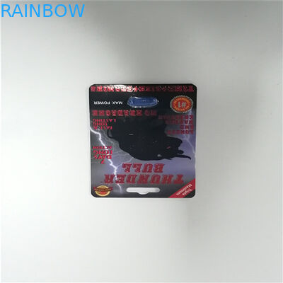 Cartão da bolha do comprimido do sexo de Poseidon que empacota o papel reciclado do realçador do sexo de Rox bloco duro