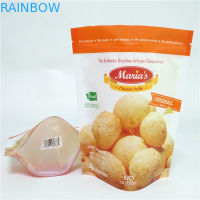 O costume imprimiu a folha de alumínio dos sacos do empacotamento de alimento do petisco Resealable para o sopro do queijo