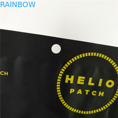 Saco lateral da soldadura térmica da folha de alumínio 3 descartáveis para remendos do creme do gel do olho/máscara facial