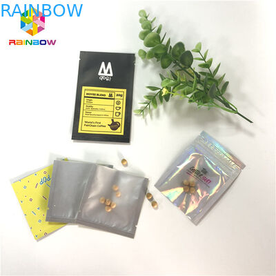 Cheire o calor da prova - comprimidos selados da tabuleta dos cosméticos que empacotam as mini polegadas 3x5 com parte traseira clara