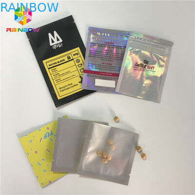 Cheire o calor da prova - comprimidos selados da tabuleta dos cosméticos que empacotam as mini polegadas 3x5 com parte traseira clara