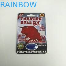 O costume imprimiu o cartão da bolha que empacota o menino/mamba grandes do rinoceronte para o recipiente da forma da cápsula/diamante