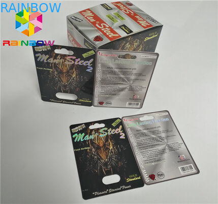 Cartão UV da bolha da impressão que empacota cartões da bolha do papel da garrafa de óleo de CBD/cartucho eletrônico de Vape