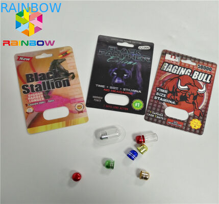 Cartão UV da bolha da impressão que empacota cartões da bolha do papel da garrafa de óleo de CBD/cartucho eletrônico de Vape