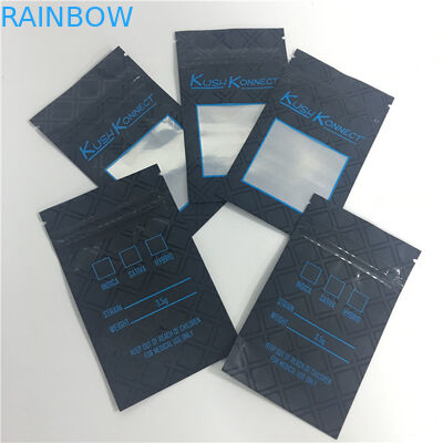 Impressão Ziplock da rotogravura do saco de Mylar do malote lateral Resealable do selo das cookies três