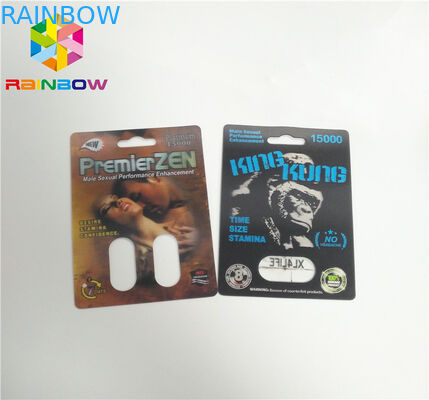 Rebento de empacotamento 69 do poder dos comprimidos do sexo do cartão da bolha do recipiente da cápsula 7 3d 6000