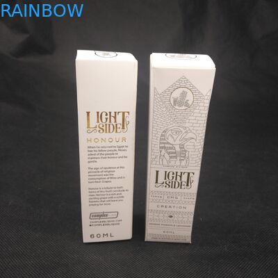 Caixa de papel de empacotamento da impressão feita sob encomenda, caixa cosmética do papel de embrulho com carimbo quente