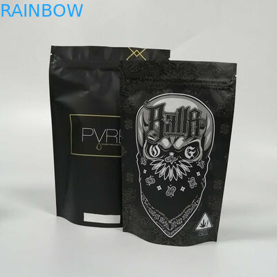 Os malotes plásticos médicos de Cbd que empacotam o cheiro impermeabilizam 1/4oz 1/2oz 1oz com janela/zíper