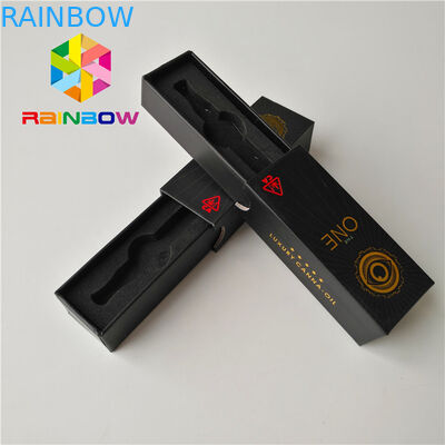 Sacos personalizados de Mylar do cartucho de Cbd Vape do projeto que empacotam o revestimento da superfície do resíduo metálico