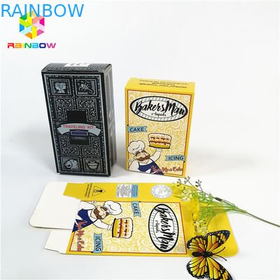 O logotipo brilhante lustroso do projeto do OEM imprimiu caixas de cartão de empacotamento da pestana dos cosméticos do presente da caixa de cartão de papel