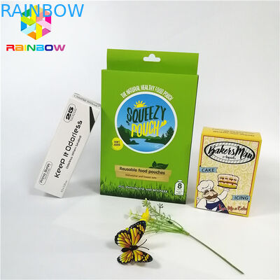 O logotipo brilhante lustroso do projeto do OEM imprimiu caixas de cartão de empacotamento da pestana dos cosméticos do presente da caixa de cartão de papel