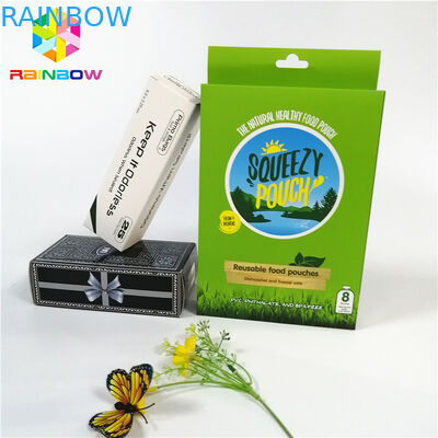 A cor completa personalizou as caixas de papel do ofício UV do logotipo com a caixa de embalagem dos cosméticos do presente da garrafa do furo do cair