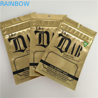 A prova do cheiro levanta-se o empacotamento 1OZ gomoso sem perigo para as crianças selado lado dos sacos 3 do malote do zíper