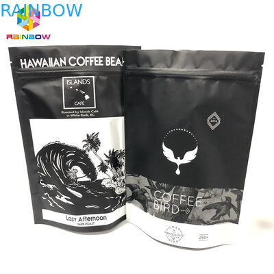 O Gravure que imprime sacos da folha de alumínio, o café à terra levanta-se sacos do zíper com válvula