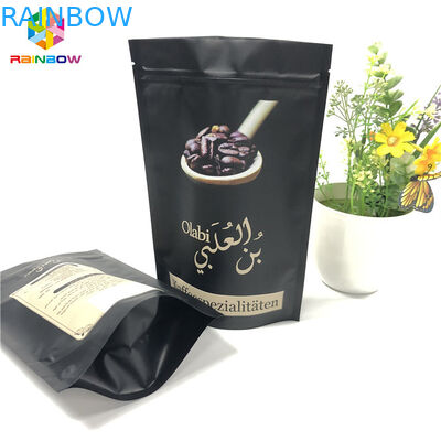 O Gravure que imprime sacos da folha de alumínio, o café à terra levanta-se sacos do zíper com válvula