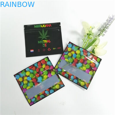 Incenso erval transparente que empacota a folha de alumínio clara lateral do Ziplock o pequeno