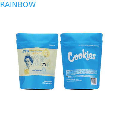 Ziplock Resealable das cookies de CBD Runtz que empacota o material do saco MOPP/VMPET/PE do malote de Mylar