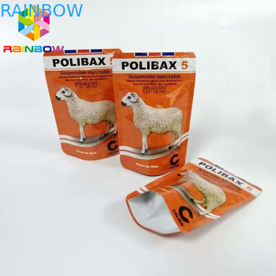 Malote inferior da folha de alumínio do reforço, sacos de alimentação animal Resealable do empacotamento de alimento para cães