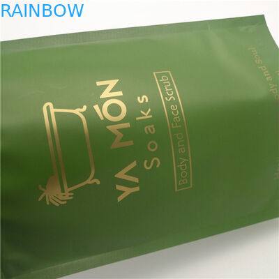 Levante-se sacos de empacotamento Ziplock da folha de alumínio de Doypack o corpo de 8oz 16oz que esfrega embebe a embalagem