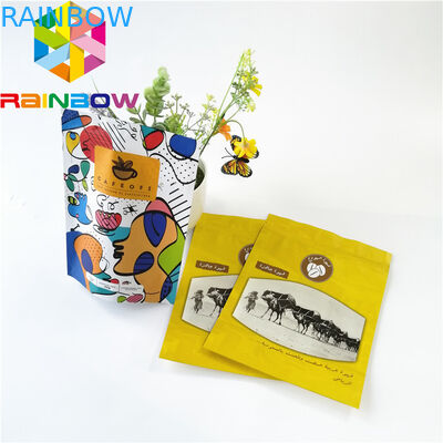 Malote da folha de alumínio da prova do cheiro que empacota o fechamento plástico do fecho de correr de Mylar para o café