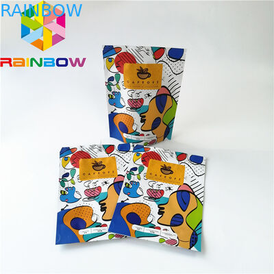 Levante-se os malotes plásticos Ziplock que empacotam, saco de café reusável da folha de alumínio