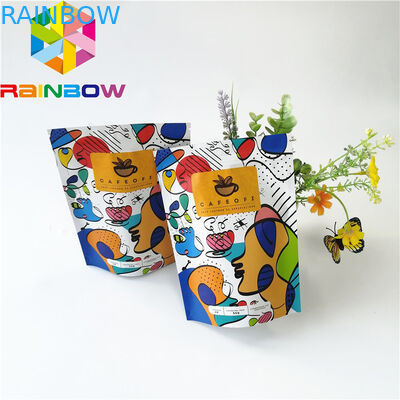 Levante-se os malotes plásticos Ziplock que empacotam, saco de café reusável da folha de alumínio