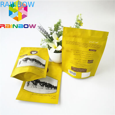 O costume imprimiu o fechamento laminado saco do fecho de correr do empacotamento de alimento da folha de alumínio para a carne de vaca seca