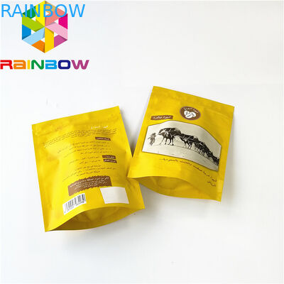 O costume imprimiu o fechamento laminado saco do fecho de correr do empacotamento de alimento da folha de alumínio para a carne de vaca seca