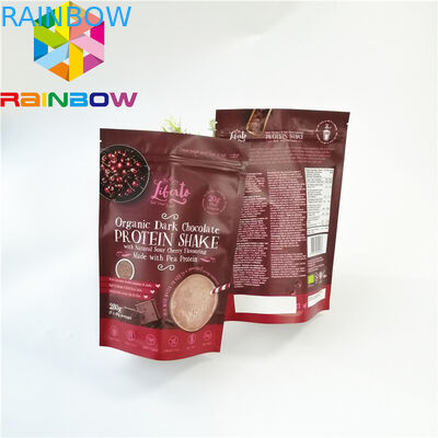 Do malote lateral da soldadura térmica do saco três do empacotamento de alimento impressão de superfície lustrosa secada reusável